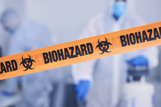 Professional Biohazard Cleanup technician working in Lenzburg, IL